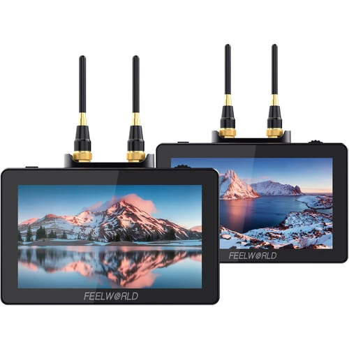 FeelWorld FT6+FR6 5.5 Inch On-Camera Monitors with Wireless Transmitter & Receiver System